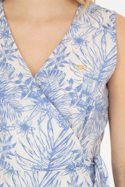 Женское синее тканое платье - U.s. polo assn фото 7