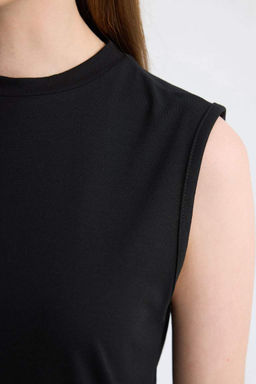 Туника без рукавов обычного кроя с круглым вырезом - Defacto фото 6