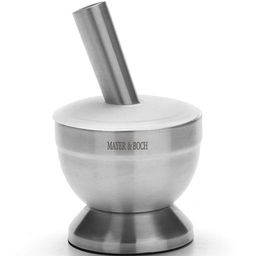 27439 Ступка нержавейка с силиконов.крышкой 250мл МВ (х18) - Mayer&boch фото 2