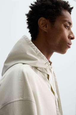 OVERSIZE FIT HOODED OVERSHIRT - Zara фото 6