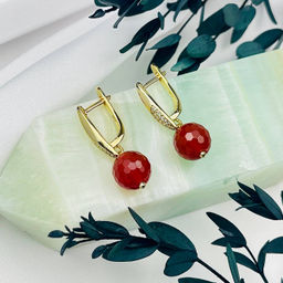 Серьги из Сердолика