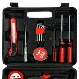 Набор инструментов в кейсе ЛОМ, в подарочной упаковке НОВЫЙ ГОД, 15 предметов