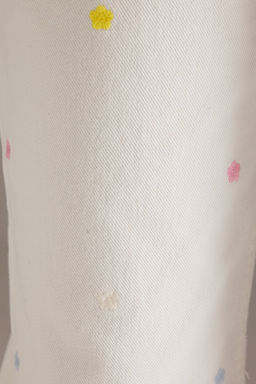 Beyaz Cicek Nak?sl? Normal Bel Wide Leg Jeans TWOSS25JE00232 - Trendyolmilla фото 4