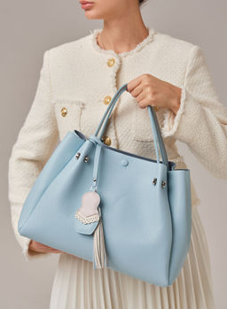 Кожаная сумка Vasilisa DBR 31210 светло-голубой  фото 8