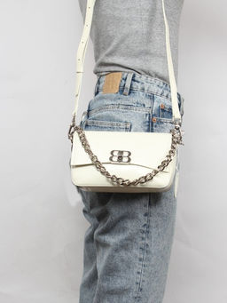 Сумка женская натуральная кожа GU 2066-6756, 1отд, плечевой ремень, белый SALE 261163 - Adelia фото 5