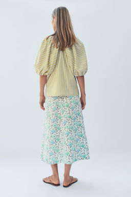 BLUSA RAYAS MANGA ABULLONADA LIMITED EDITION / Lima - Zara фото 3