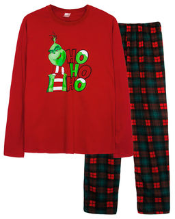 Скидка 10%! Пижама мужская (джемпер,брюки) 962 красный/зеленая клетка 1250 Be Friends  фото 5