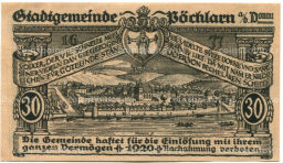 30 геллеров 1920 года Австрия Пёхларн (нотгельд)
