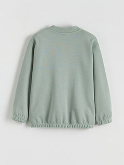 Kolej Yaka Basic Erkek ?ocuk Fermuarl? Sweatshirt