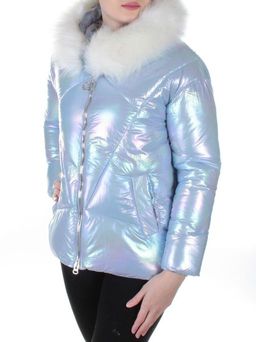 1920 LT. BLUE Куртка зимняя облегченная женская Moki - Фабричный китай фото 3
