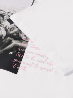 Футболка женская MIST Girl's rules, размер 42, белая