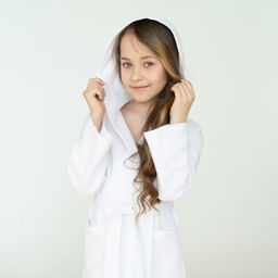 Халат детский вафельный белый 914 (152, 80)