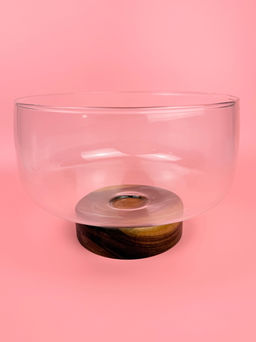 Фруктовница на деревянной ножке OLS-9414-9