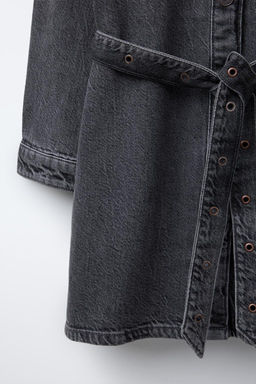 DENIM DRESS WITH BELT - Zara фото 6