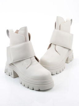 04-PAS148-2Z MILK Ботинки зимние женские (натуральная кожа, 100% шерсть)