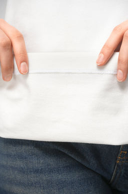 Женская футболка оверсайз из футера двухнитки Happyfox