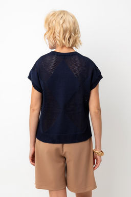 ЕВ 30193/темно-синий джемпер жен