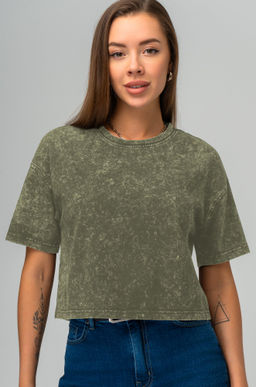 Женская укороченная футболка Happyfox