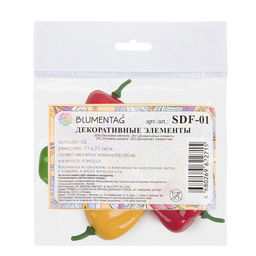 Blumentag SDF-01 Муляж в миниатюре Перцы 6 х 6 шт. 2.9 х 6.9 см MIX 1  фото 8