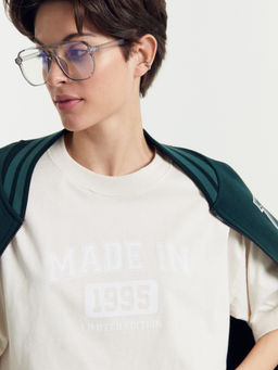 Футболка женская бежевая с печатью белый песок +печать 112769 - Mark formelle фото 5