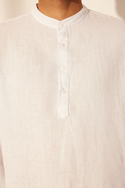 TRENDYOL MAN Kahverengi Regular Limited Edition %100 Keten Gomlek TMNSS24GO00057 - Trendyolmilla фото 5