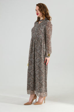 Платье NIKVA н801-8 коричневый мультиколор фото 7