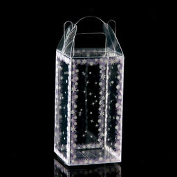 Цена за 5 шт. Складная коробка из PVC 4 x 4 x 8 см Зимушка - UPAK LAND фото 4