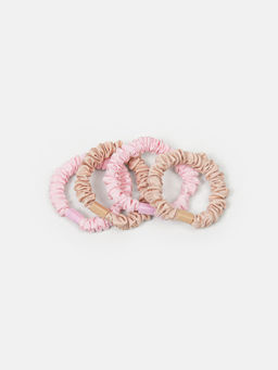 Резинки для волос Беж/Роза 4 шт