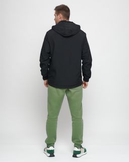 Куртка-анорак спортивная мужская черного цвета 88620Ch - Wonderrman фото 5