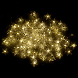 Электрогирлянда интерьерная "Снежинки" теплый