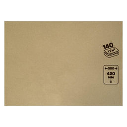 Цена за 50 шт. Крафт-бумага, 300 х 420 мм, 140 г/м², коричневая/серая