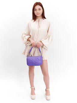 LACCOMA сумка Айлин-Ф826-фиолетовый эко кожа хлопок  фото 2