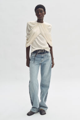 Top drapeado de sat?n - H&m фото 2