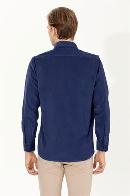 Мужская синяя скидка рубашки с длинным рукавом в корзине - U.s. polo assn фото 5