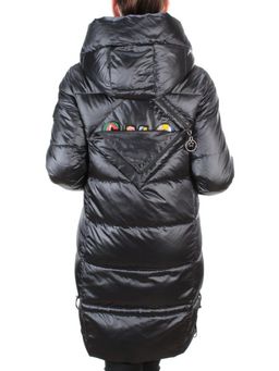 9106 BLACK Пальто зимнее женское FLOWEROVE (200 гр. холлофайбера) - Fashion фото 11