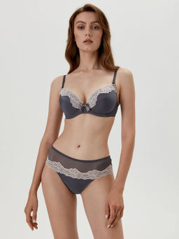 CONTE Бюстгальтер FLEUR TB1051 графит - Conte elegant фото 4