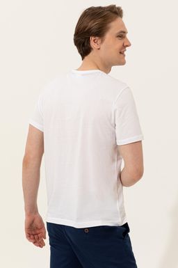 U. S. Polo Assn Мужская белая футболка с круглым вырезом - U.s. polo assn фото 5
