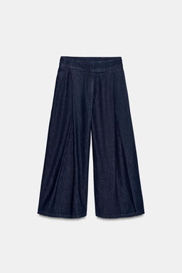 JEANS Z1975 CULOTTE TIRO ALTO PINZAS / Azul - Zara фото 7