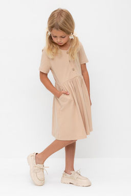 КР 5876-1/нежный бежевый к567 платье для дев - Crockid фото 4