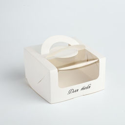 Цена за 5 шт. Коробка под бенто-торт с окном «Для тебя», 14 х 14 х 8 см