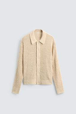 TEXTURED KNIT CARDIGAN - Zara фото 8