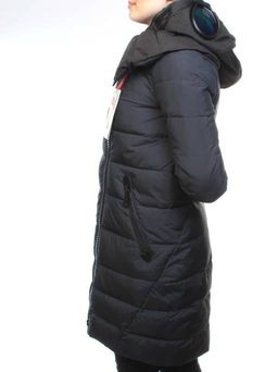 16010 NT. BLUE Пальто женское зимнее (200 гр. холлофайбер)