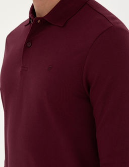 Bordo Slim Fit Basic Sweatshirt - Pierre cardin фото 7