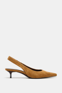 SPLIT SUEDE SLINGBACK SHOES - Zara фото 9
