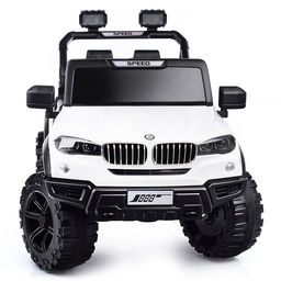 Электромобиль "Профи" на аккумуляторе, с р/у управлением, в коробке (белый)