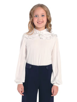 Школьная блузка для девочки О76556 - Карамелли фото 8