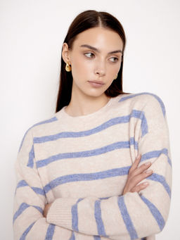 Volcante/K202401 - голубой/молочный Джемпер