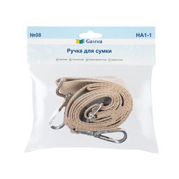 Gamma HA1-1 Ручка для сумки, полиэстер 135 см 1 шт. №08 бежевый