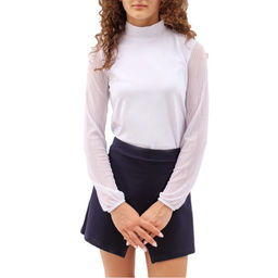 CRB wear/CWJG 63195-20 Водолазка для девочки,белый/Ex.Cherubino  фото 2