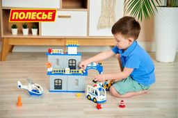 Конструктор Макси - Полицейский участок (94 элемента) (в коробке) - Полесье фото 7